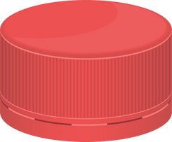 Red Plastic Bottle Cap